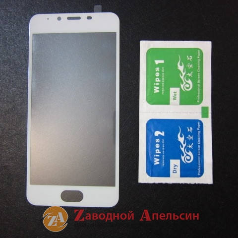 

Защитное стекло Meizu U10 Full Glass white полное, Белый