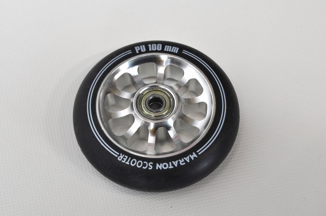 

Колесо для трюкового самоката Maraton дюраль серый 100 мм + ABEC 9