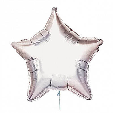 

Воздушный шарик фольгированный Звезда серебрянная мини 9"(23см) 302500(P)