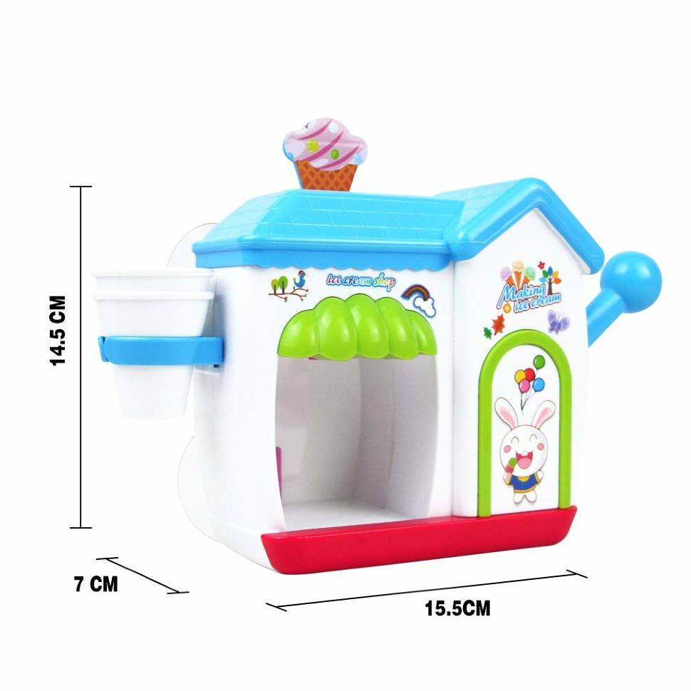 

Игрушка для ванной делает мороженное из пены