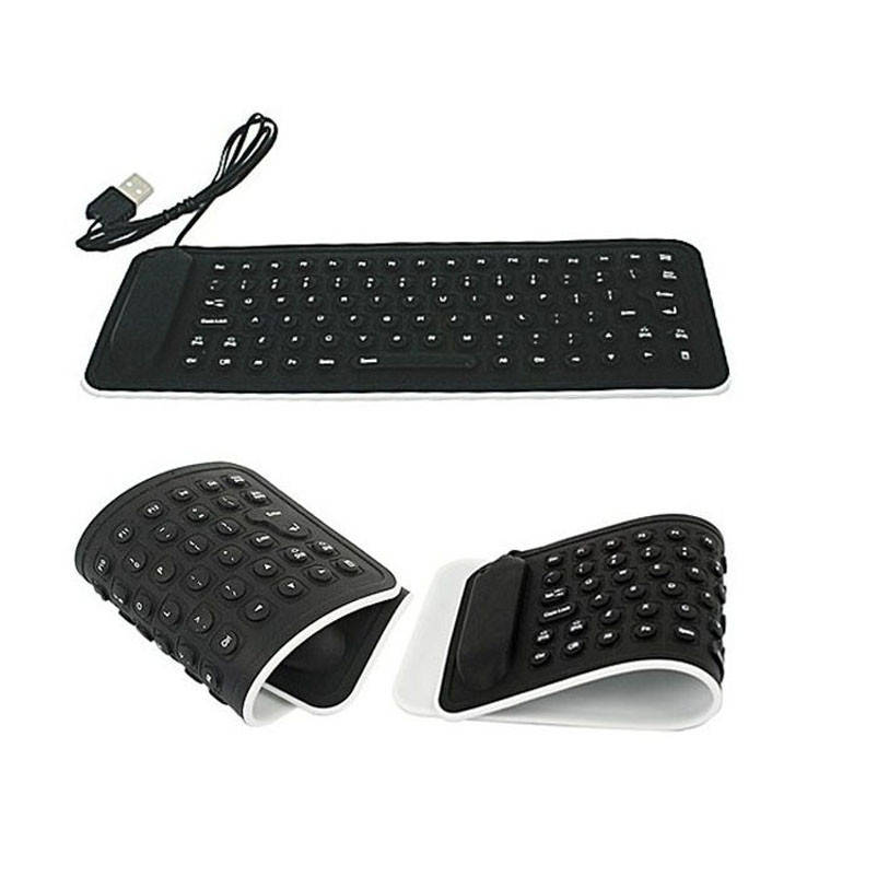 

Силиконовая клавиатура 85 клавиш USB (русский+английский), Разные цвета