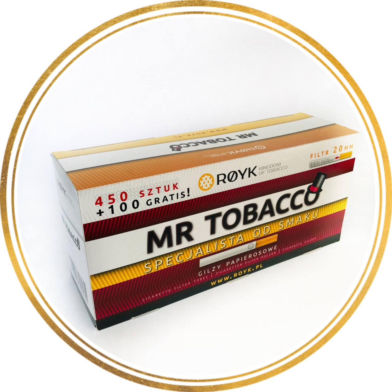 

Гильзы для набивки сигарет MR TOBACCO 550шт