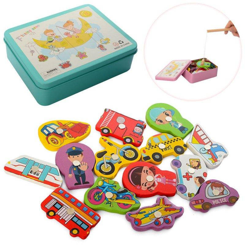 

Деревянная игрушка Рыбалка в металлической коробке MD 0950-57 - Ф
