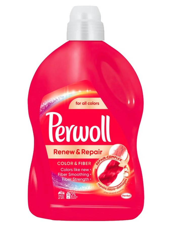 

Perwoll Средство для деликатной стирки Color & Fiber 2.7 л