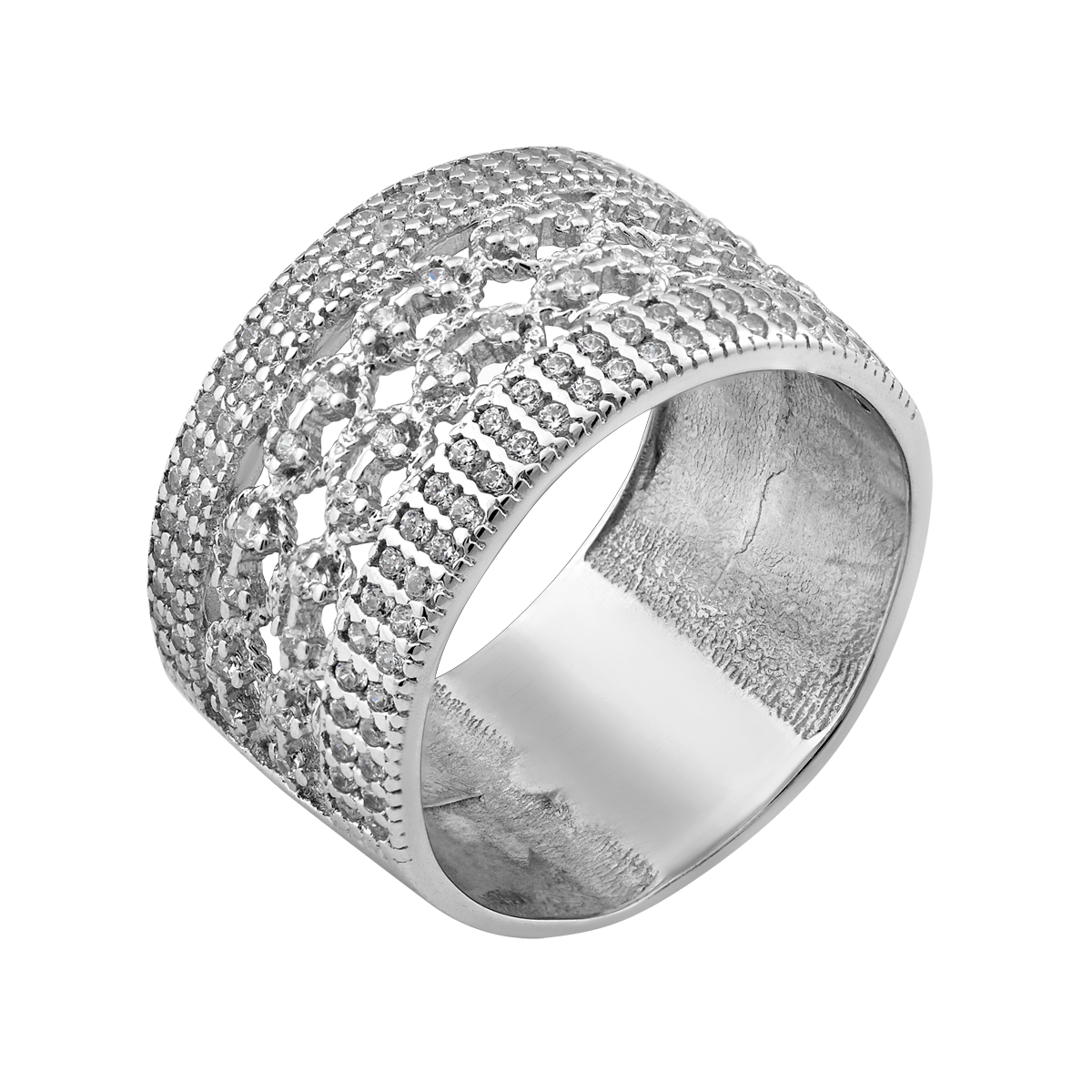 

Серебряное кольцо широкое