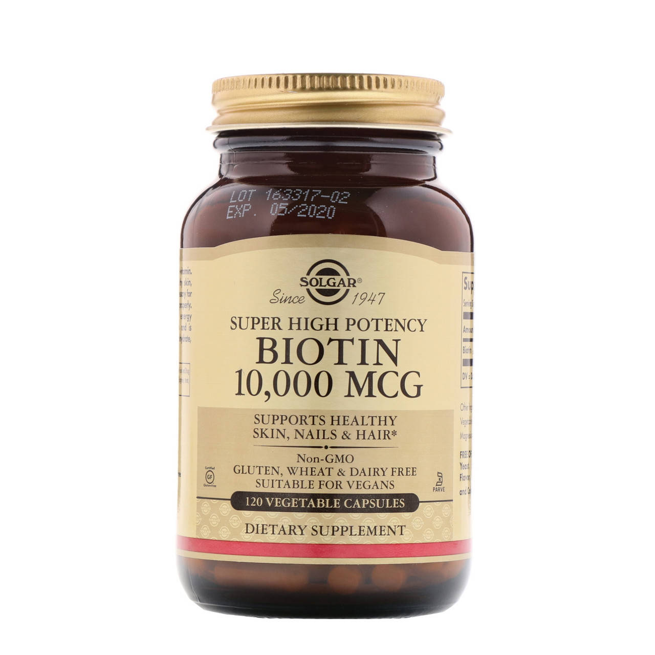 

Биотин (Biotin Super High Potency) 10000 мкг 120 капсул