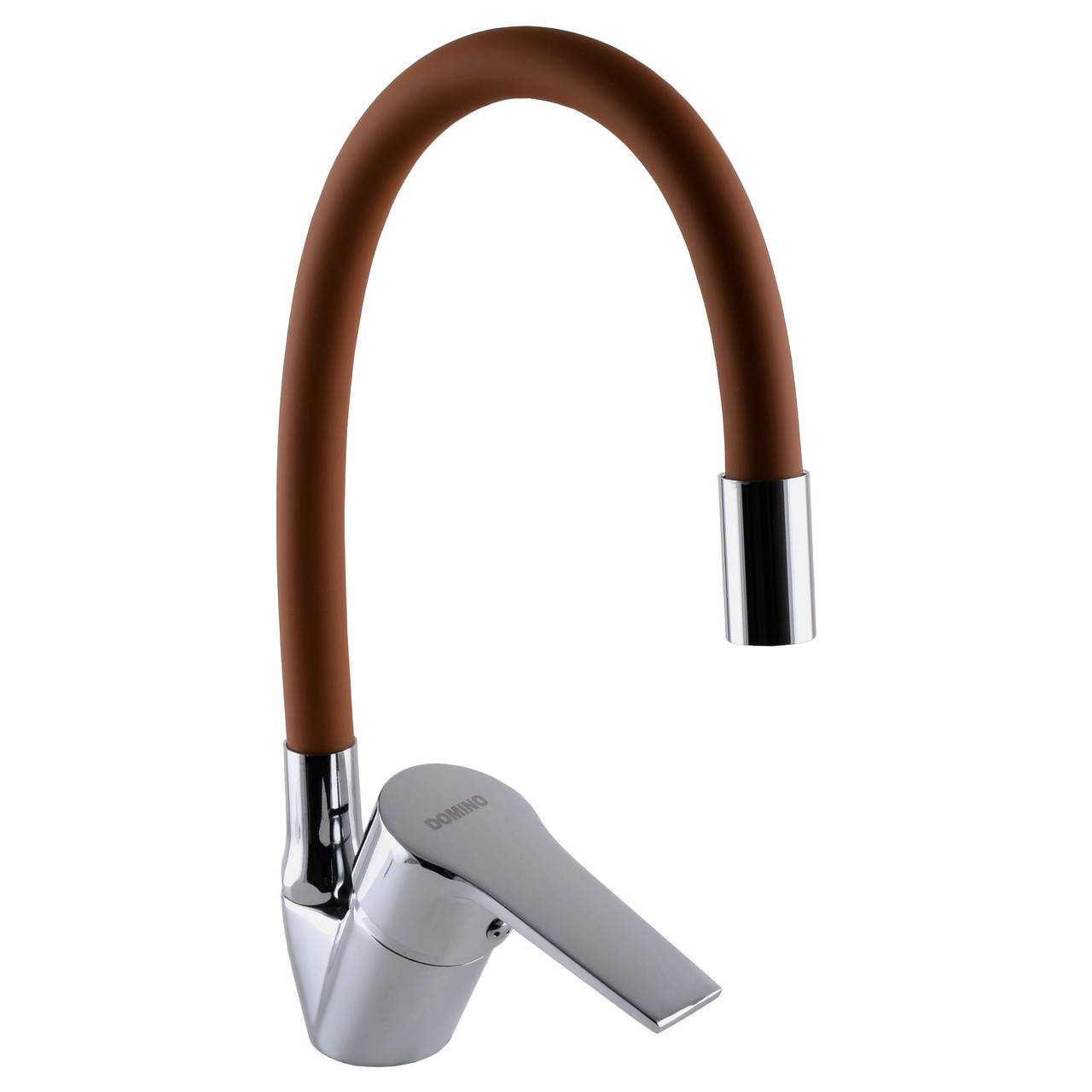 

Кран для кухни однорычажный гибкий DOMINO BLITZ DBC-203SLR-Brown 000020084 коричневый силумин 108208