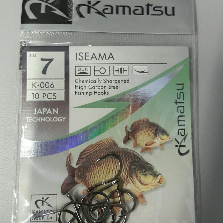 

Одинарный крючок Kamatsu №7 (10 шт/уп.)