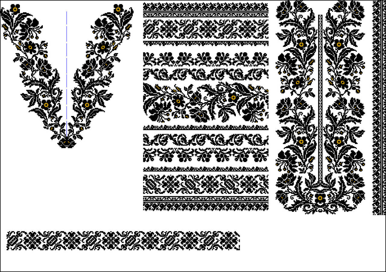 

Вишиванка жіноча.Сокальська. Схема xsd, dst, pes, jef, hus