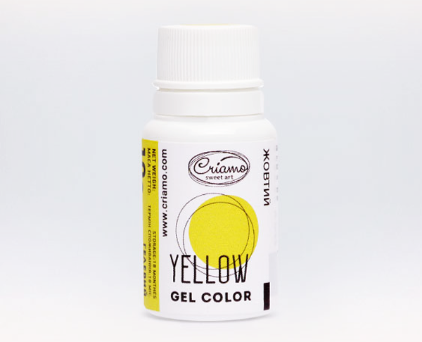 

Краситель гелевый Criamo мини, желтый, 10 грамм