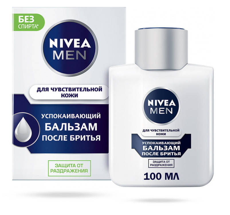 

Бальзам после бритья Nivea Men успокаивающий для чувствительной кожи без спирта 100 мл