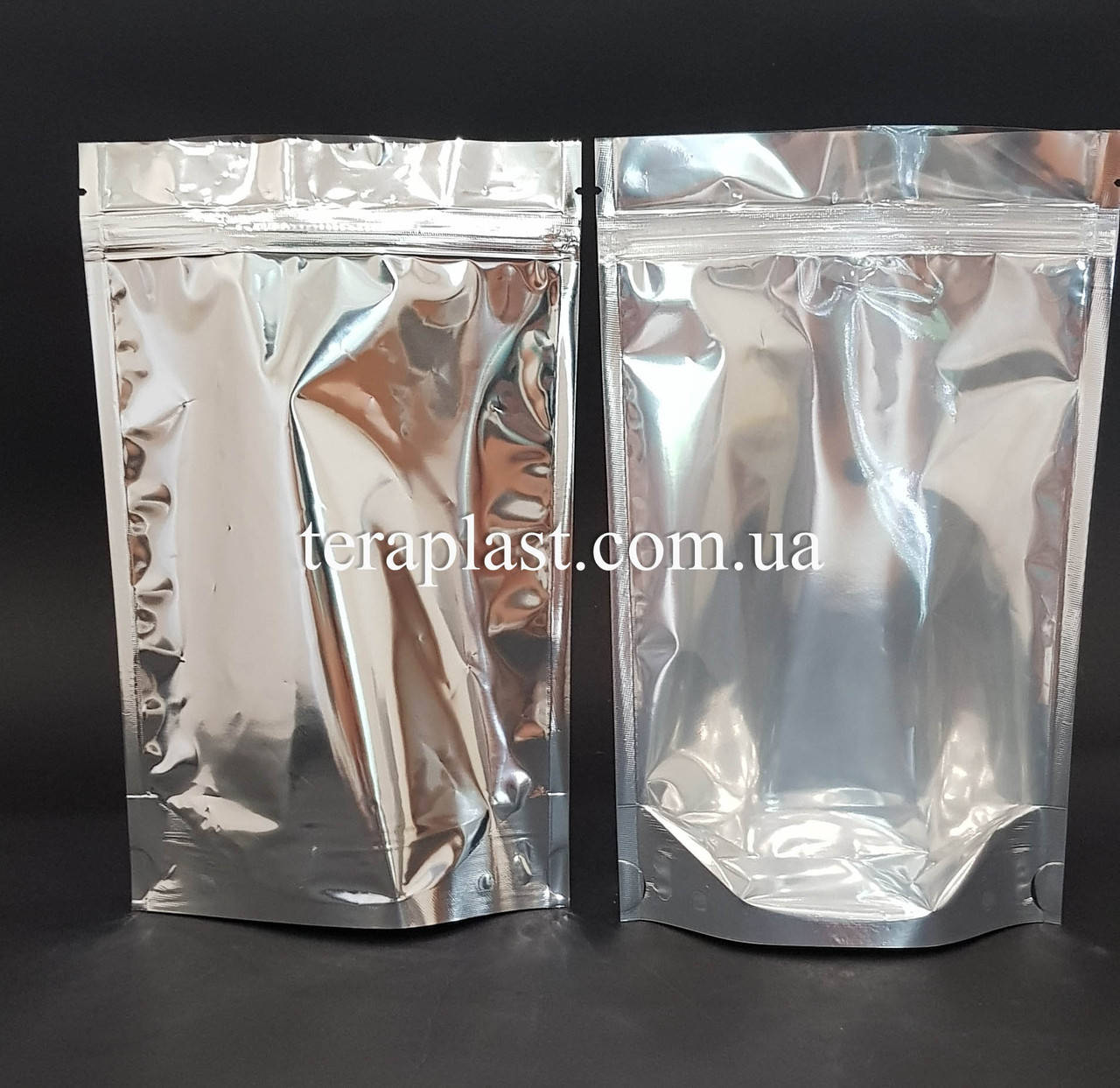 

Дой-Пак 150г 130х200 Серебро+прозрачная сторона с зип-замком, Серебристый