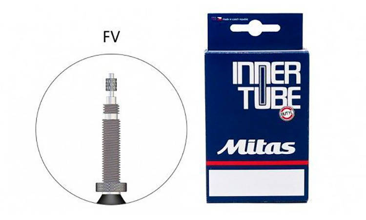 

Камера 700 x 23C/28C (23/28-622/635) FV47 Mitas, classic, толщина стенки 0.9mm