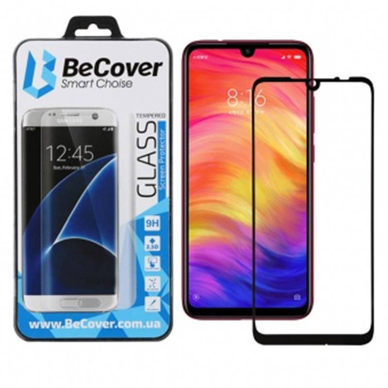 

Защитное стекло BeCover для Xiaomi Redmi Note 7 Black (703189), Черный