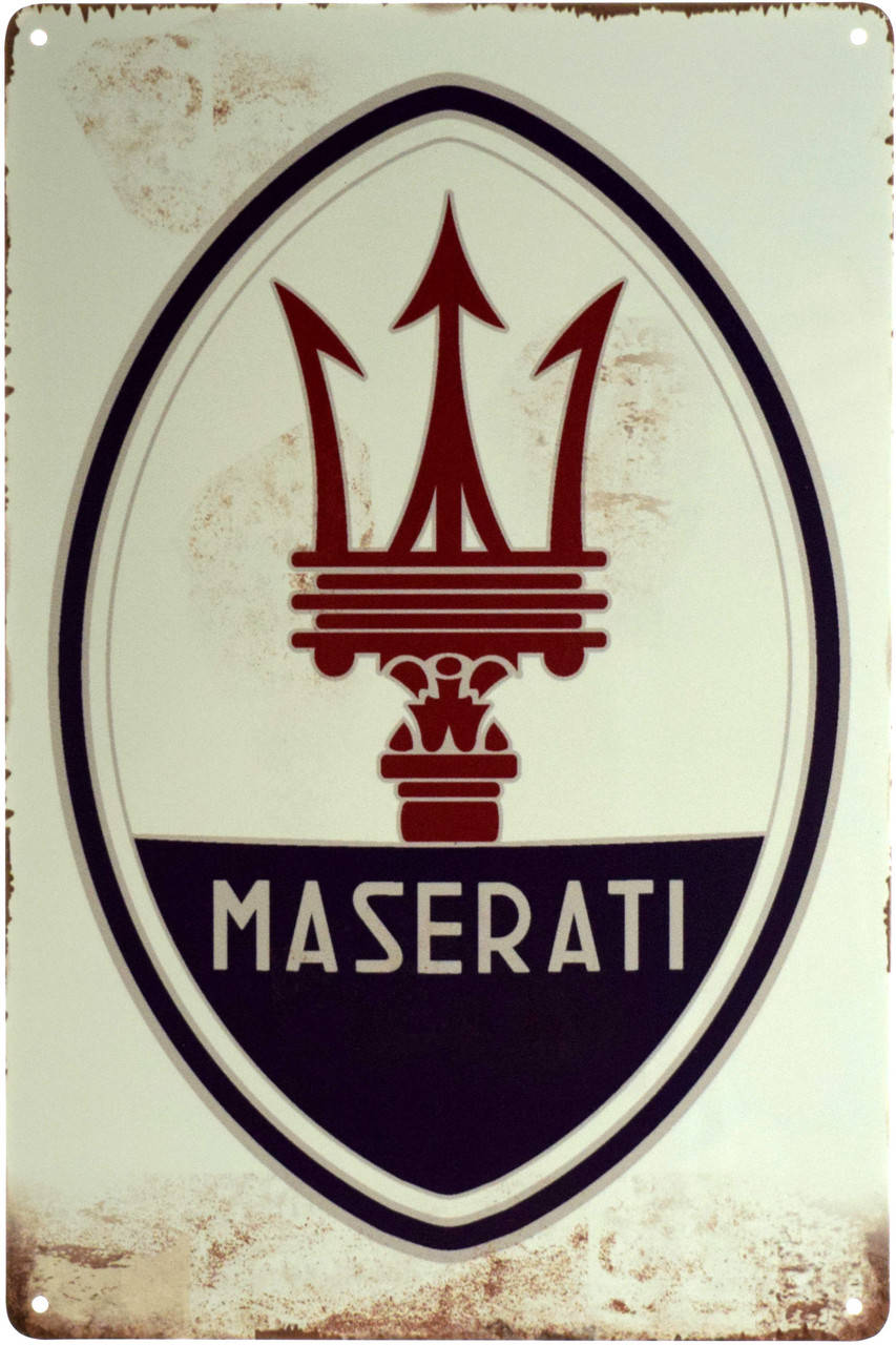 

Металлическая табличка "Мазерати / Maserati" (ms-003124)