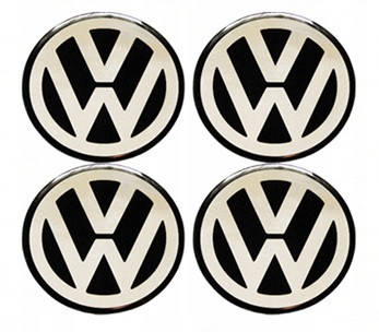 

Наклейка на колпаки VW 60мм черная 4шт