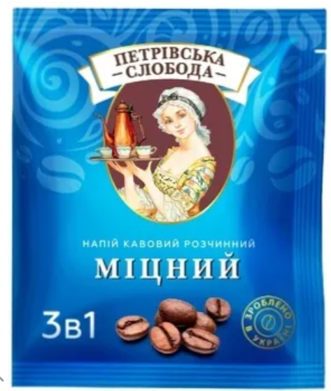 

Кофейный напиток Петровская Слобода 3 в 1 Крепкий 25 x 18 г