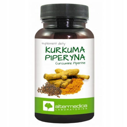 

Куркума с пиперином экстракт, 60 капс, Altermedica