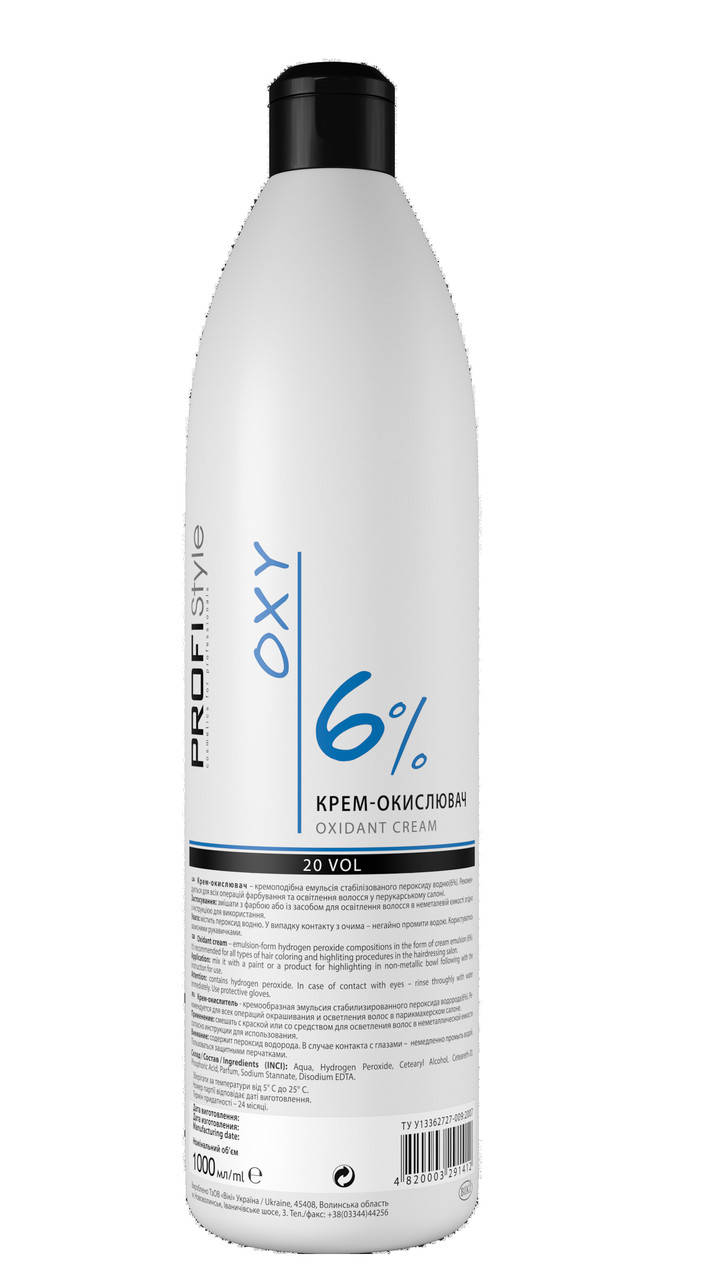 

Крем-окислитель 6% PROFIStyle OXI 1000мл