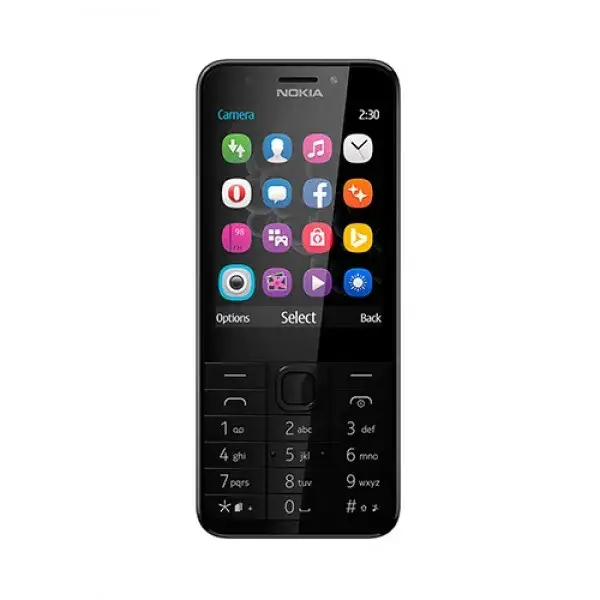 

Кнопочный телефон Nokia 230 Dark Silver, Серебристый
