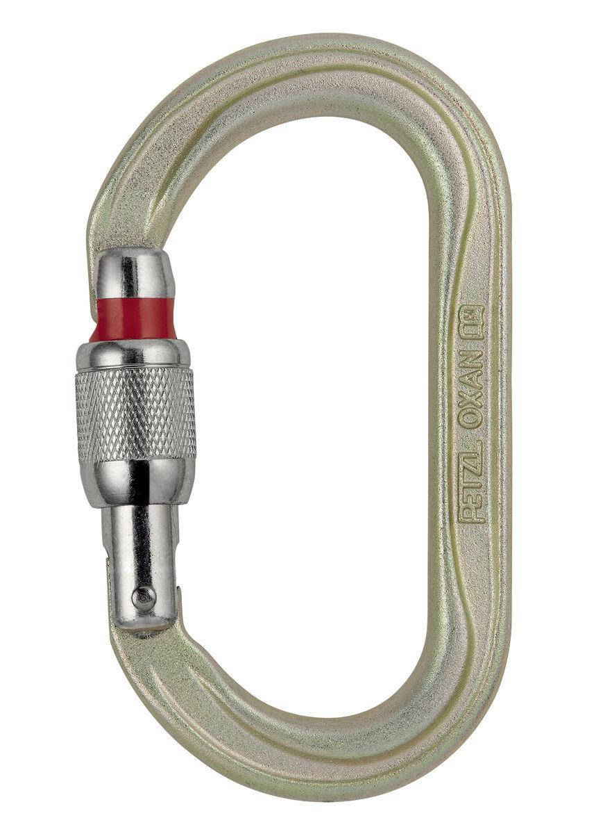 

Карабин стальной овальный Petzl OXAN screw-lock