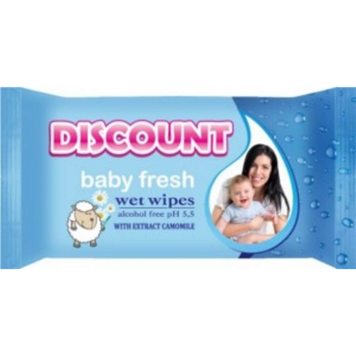 

Салфетки Discount влажные ДЕТСКИЕ,15 шт.