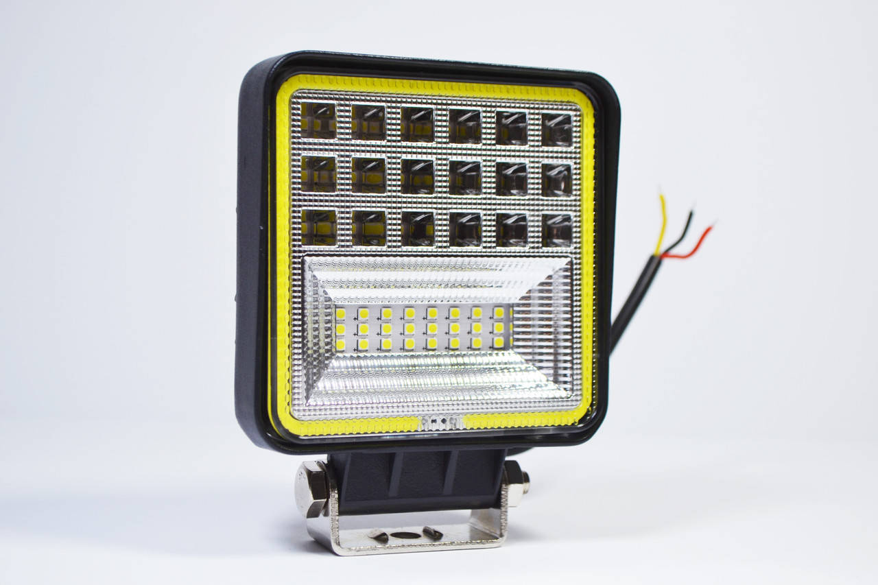 

Светодиодная LED фара рабочая 126W Ангельский глаз, Белый
