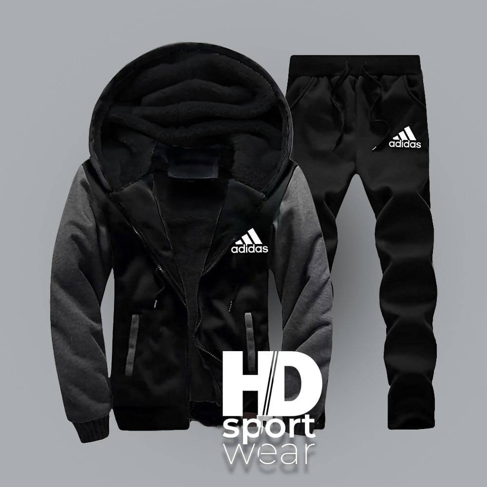 

Мужской спортивный костюм Adidas черный размер 52, Синий