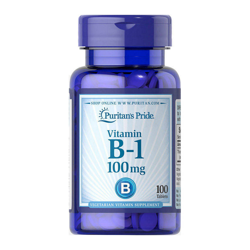 

Витамин Б1 Puritan's Pride Vitamin B-1 100 mg (100 таб) тиамин пуританс прайд