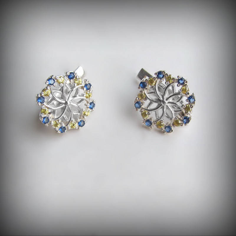 

2035 Серебряные сережки Украинка 925 пробы от производителя в Харькове