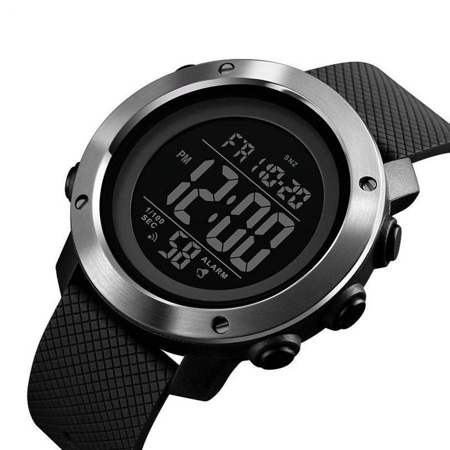 

Стильные часы Skmei 1416 Black steel (5 bar)
