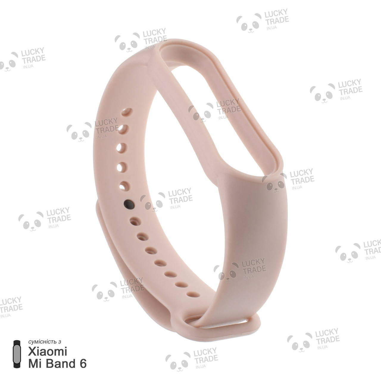 

Ремешок Xiaomi Mi Band 6 силиконовый однотонный браслет Бежевый [103901]