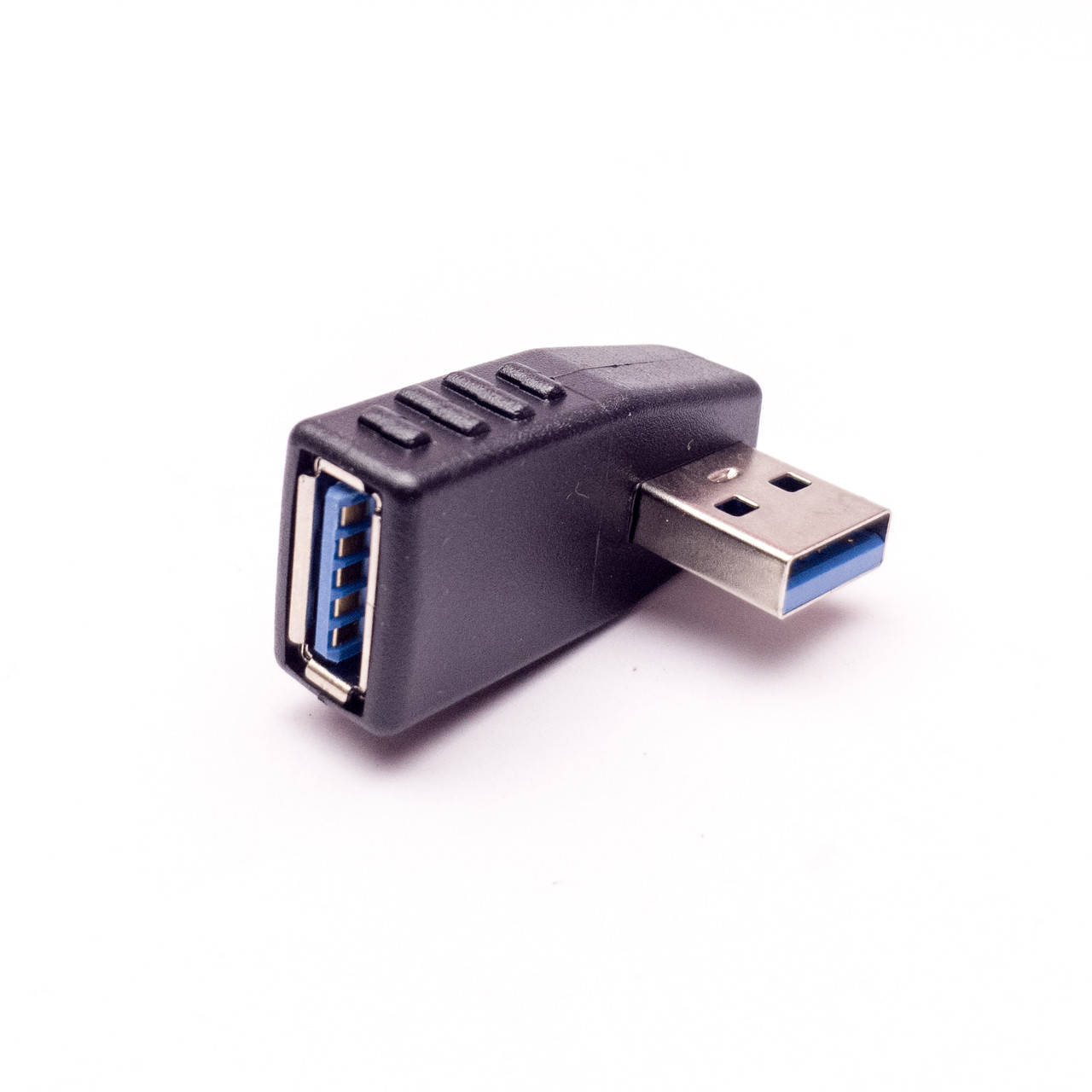 

Переходник штекер USB A - гнездо USB A, угловой, v.3.0 (Type 1R), Синий