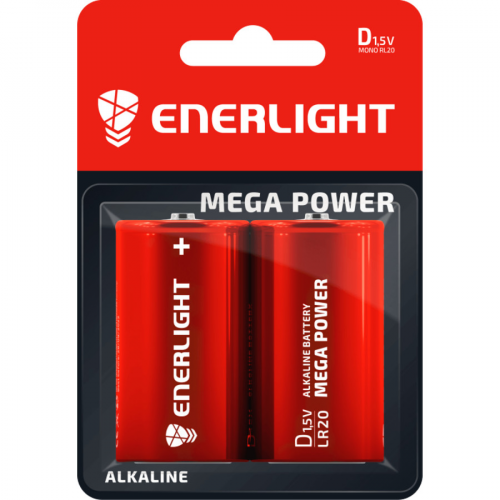 

Батарейка ENERLIGHT MEGA Power D/LR20 (2шт)