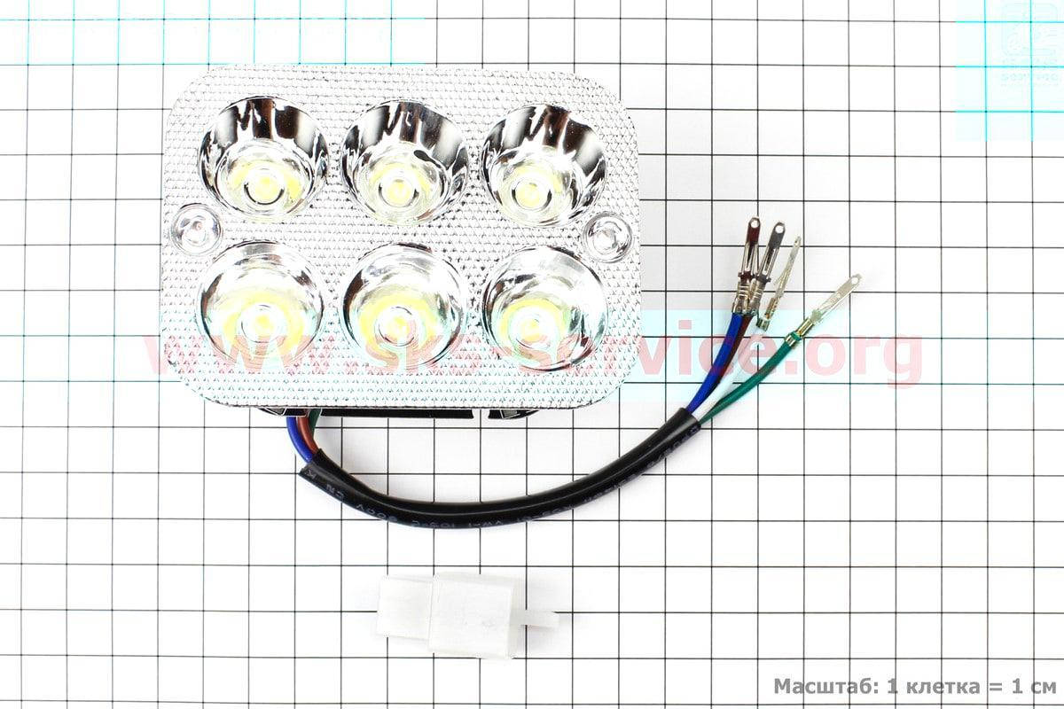 

Фары квадратной внутренняя часть 6-LED, 90*65мм, TUNING (318896)