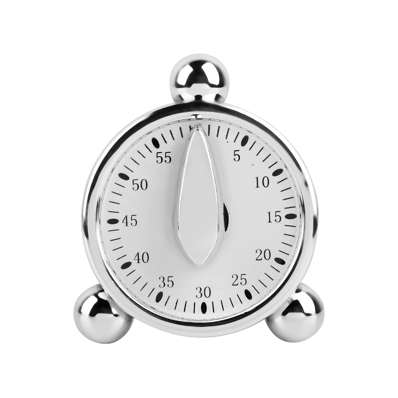 

Таймер механический «Будильник» серебристый