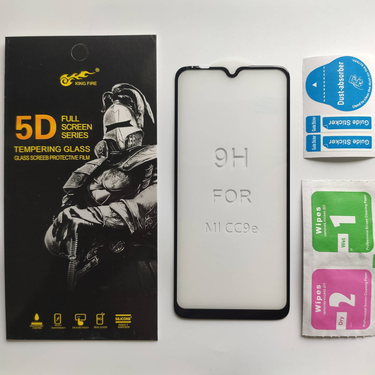 

Изогнутое защитное стекло для Xiaomi Mi A3 5D 9H на весь экран телефона Черный