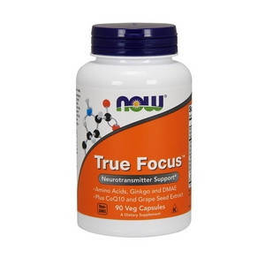 

Улучшение работы мозга, NOW Foods, True Focus, 90 вегетарианских капсул