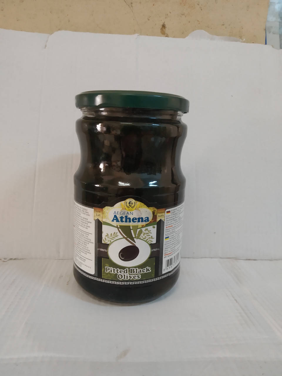 

Маслины черные б\к 360г.\700г. Athena стекло
