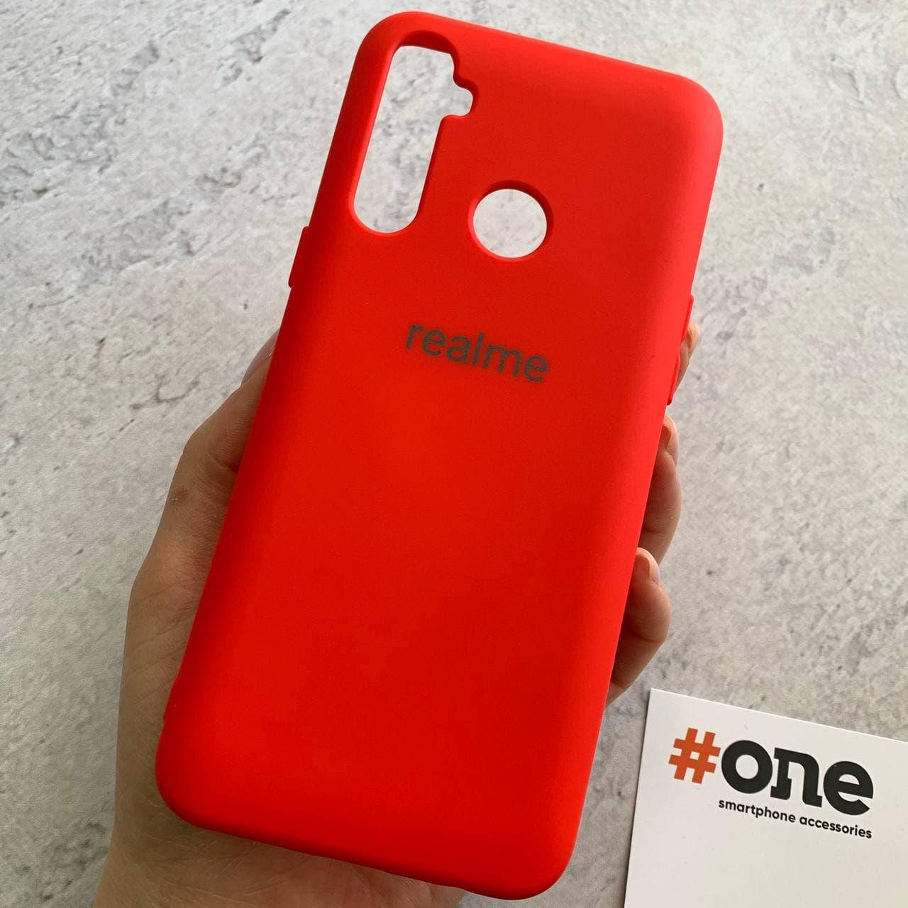 

Чехол для Realme C3 с микрофиброй бархатный внутри накладка чехол на реалми с3 красный CFA