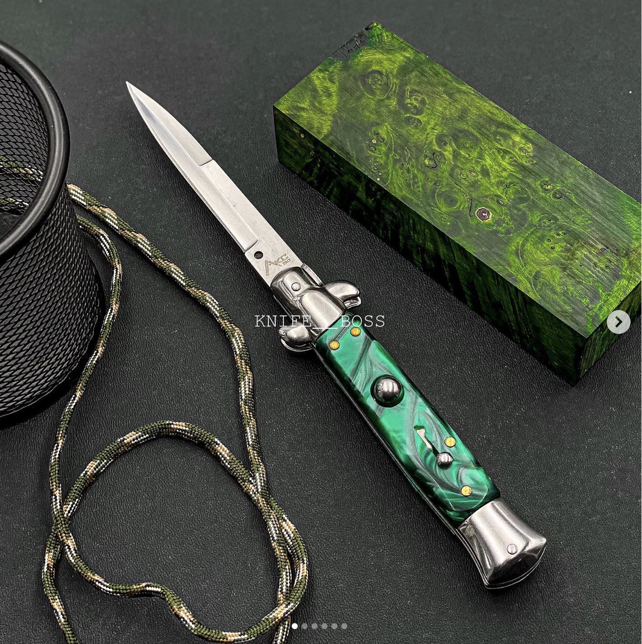 

Нож выкидной боковой стилет AKC | нож – стилет | складной нож | сувенирный нож