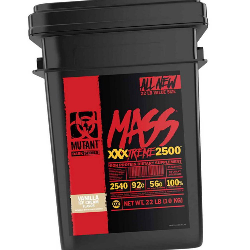 

Высокоуглеводный гейнер для набора веса Mutant Mass Xtreme 2500 10 кг