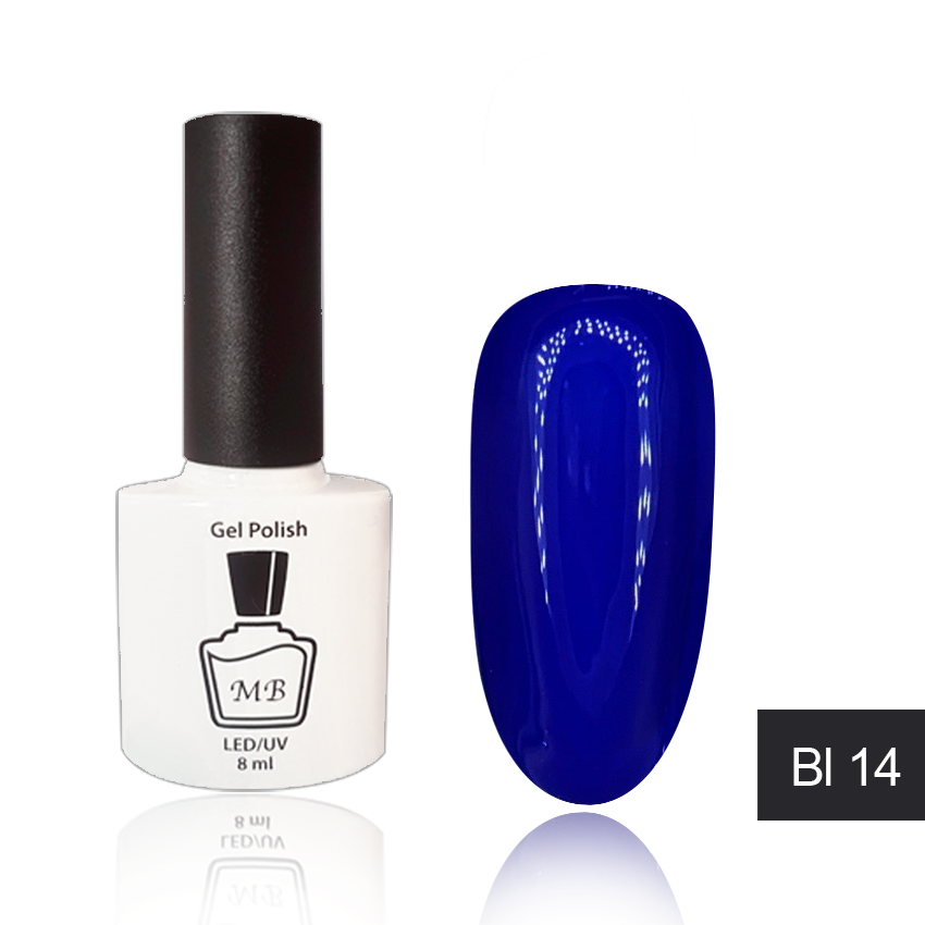 

Гель-лак MB Bl-14 кобальтовый синий Blue Collection, эмаль 8 мл