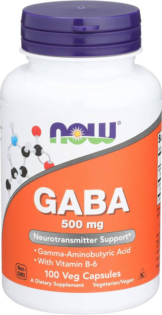 

Габа гамма-аминомасляная кислота Now Foods GABA 500mg 100 капсул