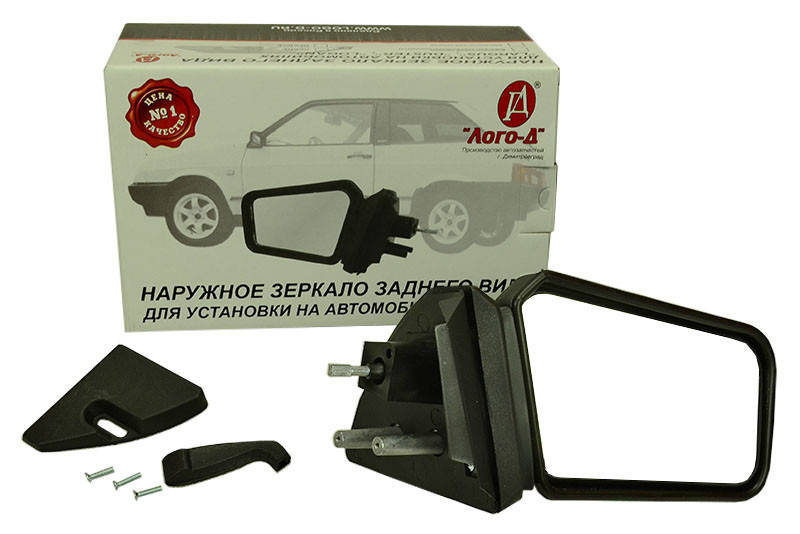 

Зеркало 2108, 2109, 21099 заднего вида наружное правое металлический кронштейн Лого-Д