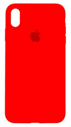 

Силиконовый чехол с микрофиброй внутри iPhone XS Max Silicon Case #14 Red