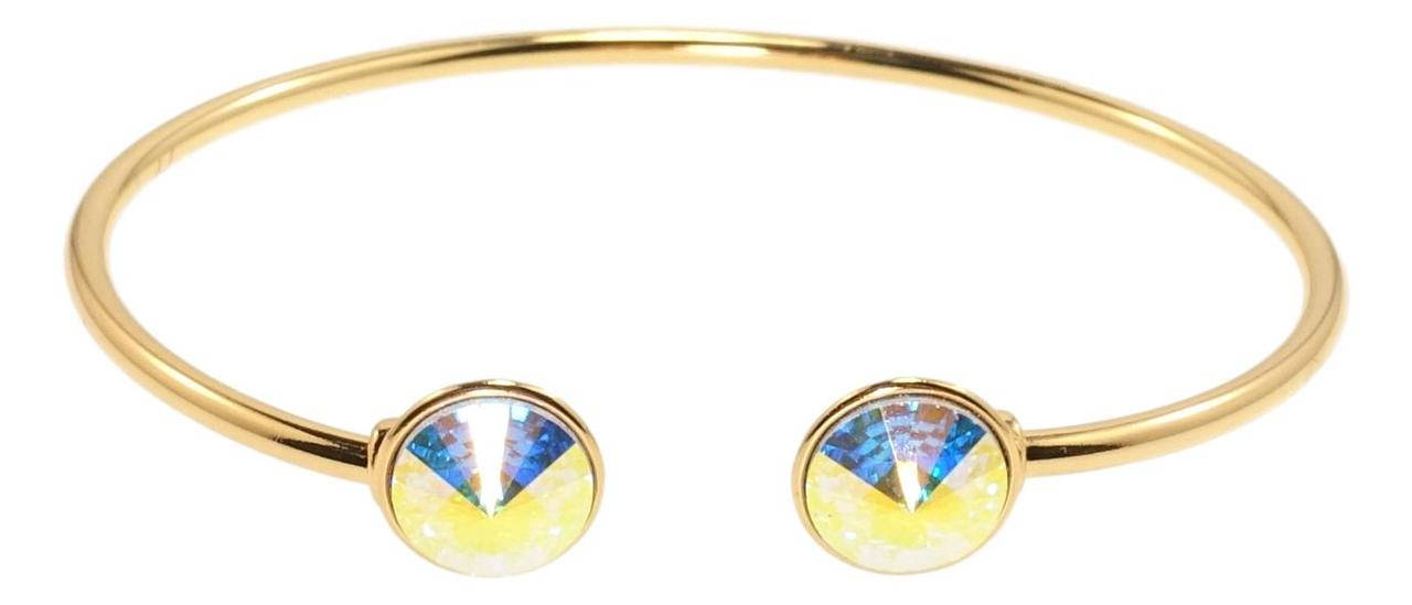 

Браслет Xuping Позолота 18K с кристаллами Swarovski "Два кристалла АВ" ø 6см