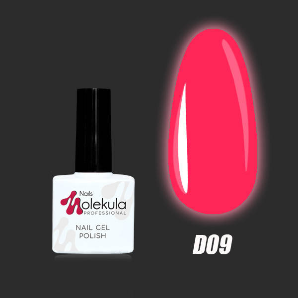 

Гель-лак для ногтей Molekula Disco New Formula №D09 Малиновый неоновый 11 мл (17173Gu)