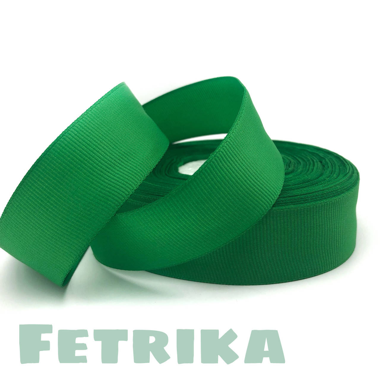 

Лента репсовая зеленая 2,5 см, Зелёный