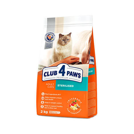

CLUB 4 PAWS ПРЕМИУМ "СТЕРИЛИЗОВАНЫЕ". КОРМ ДЛЯ ВЗРОСЛЫХ КОШЕК (КЛУБ 4 лапы) 14